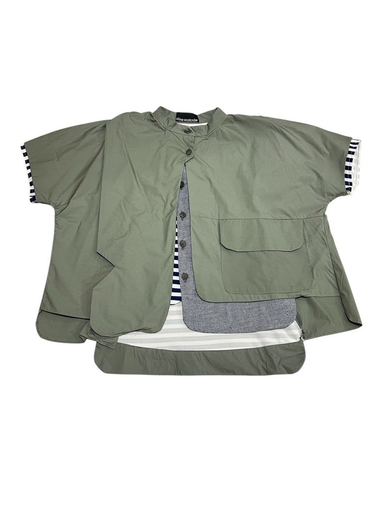 Arshaka Layered Top Army