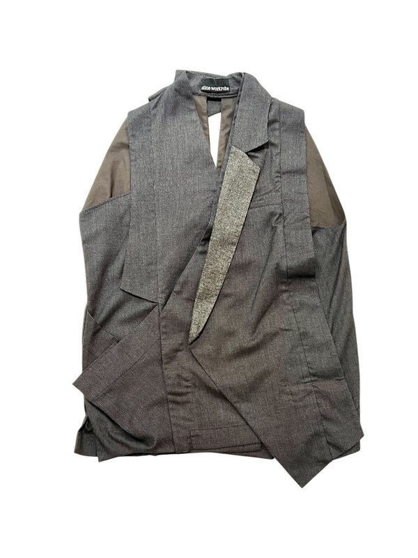 Tomoko Assymetrical Vest Grey