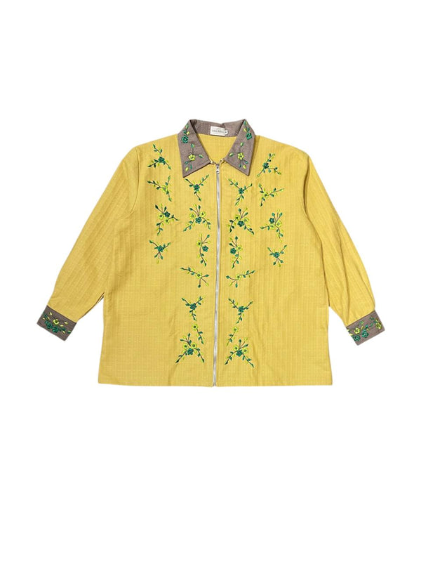 Taffy Embroidery Jacket Yellow