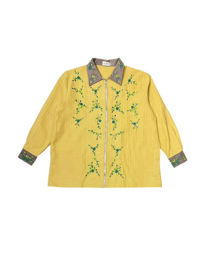Taffy Embroidery Jacket Yellow