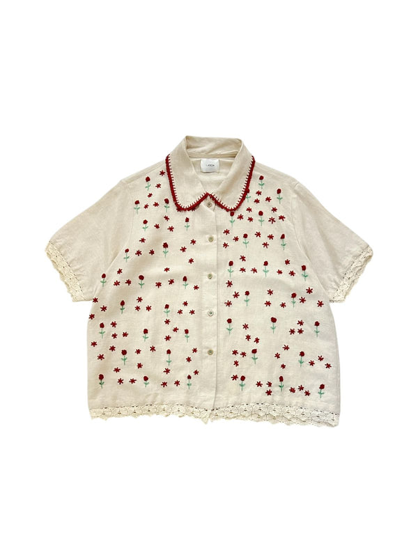 Du Jour Daisy Flower in The Garden Natural - Short