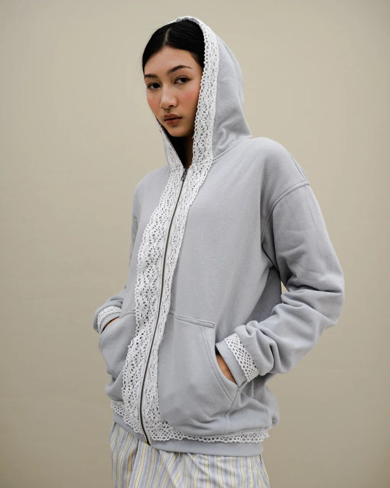 Dune Lace Hoodie Grey Boy Size