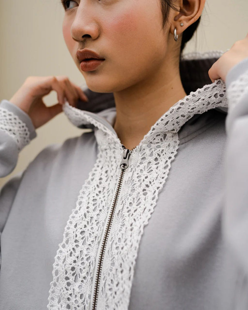 Dune Lace Hoodie Grey Boy Size