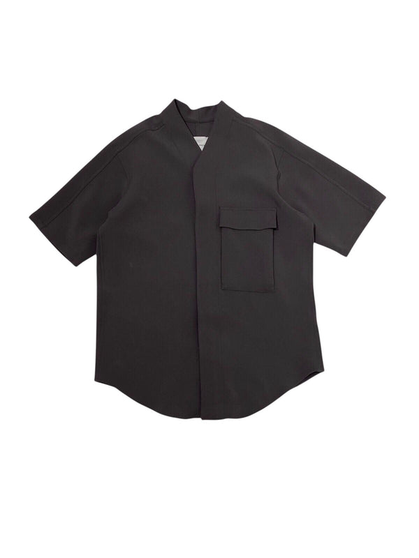 JR91 Dark Grey Collarless Oversized Part 5 Pocket SS EF