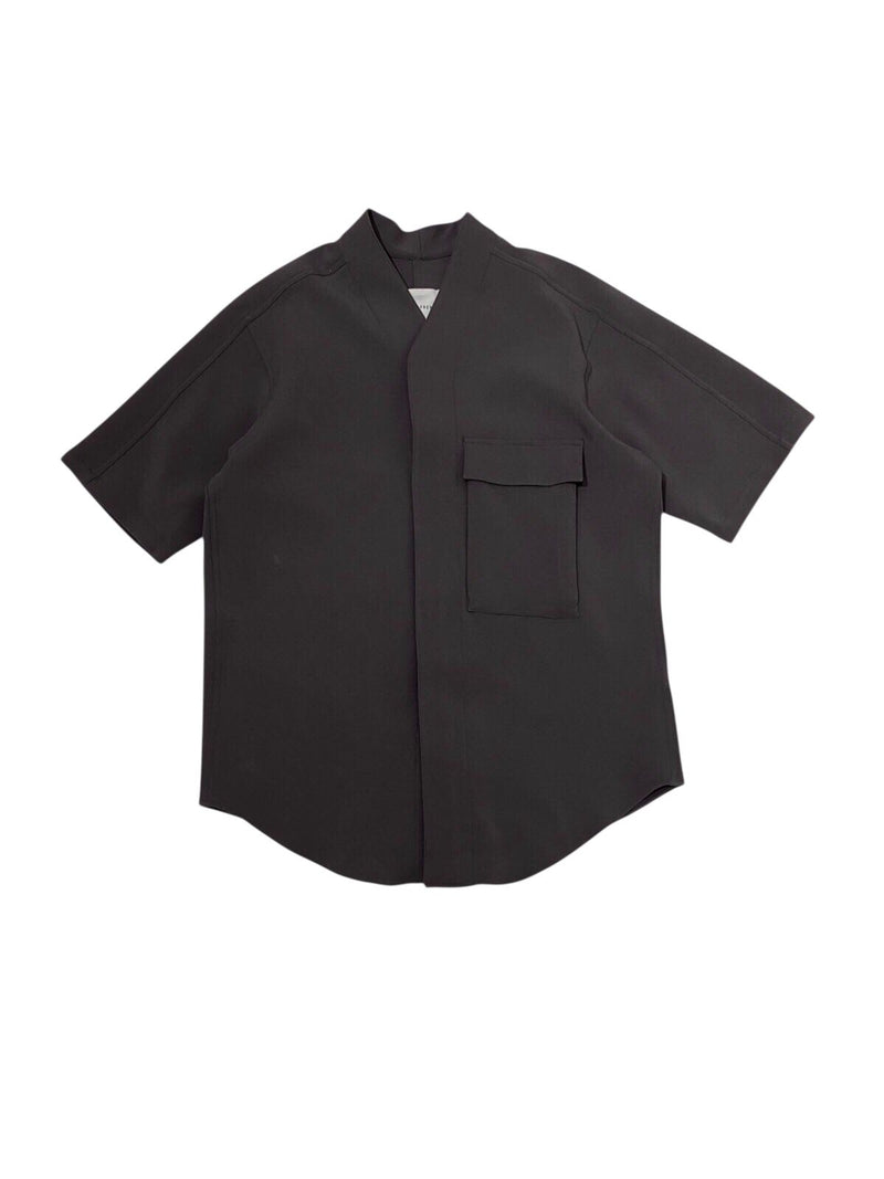 JR91 Dark Grey Collarless Oversized Part 5 Pocket SS EF