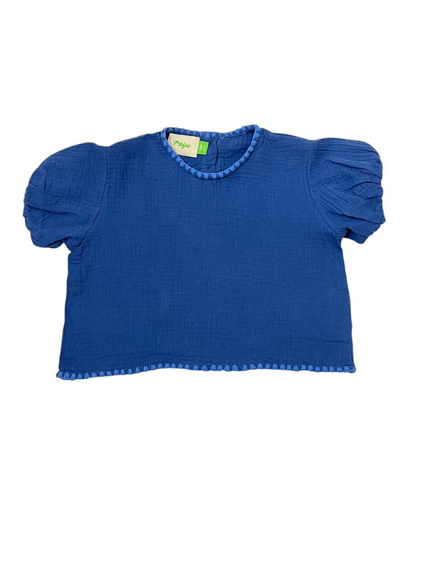 Cotton Blouse - Blue