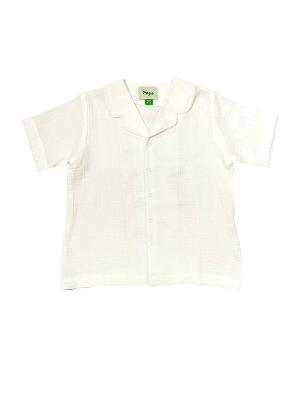 Cotton Top Shirt - White