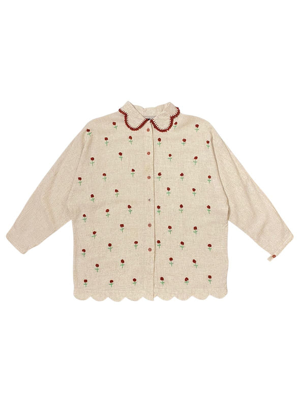 Du Jour Flower in The Garden Cream - Long