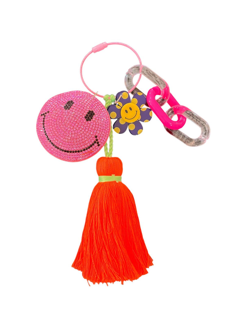Happy Bag Charm Pink