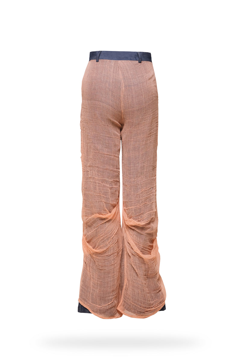 Layered - Pants Peach Dark Denim