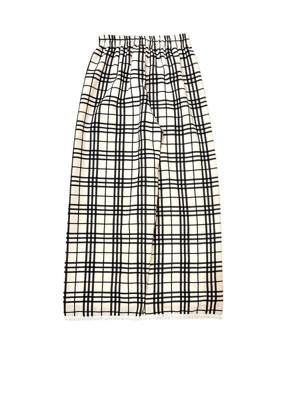 Nyx Tartan Pants White