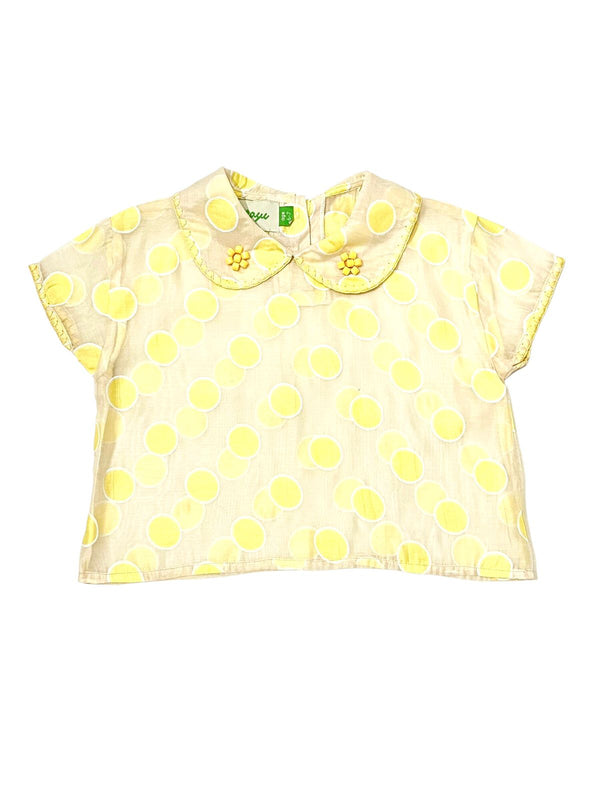 Polka Blouse - Yellow