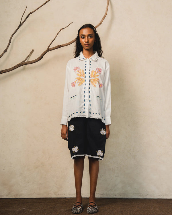 Sofia Embroidery Longsleeve Shirt