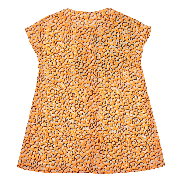 Neon Leopard Dress Orange