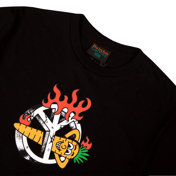 Peace Carrot Tee Black