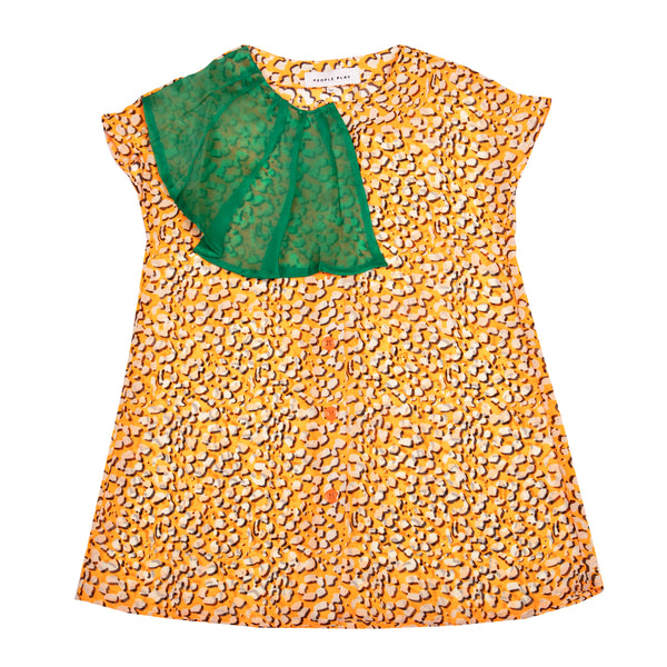 Neon Leopard Dress Orange