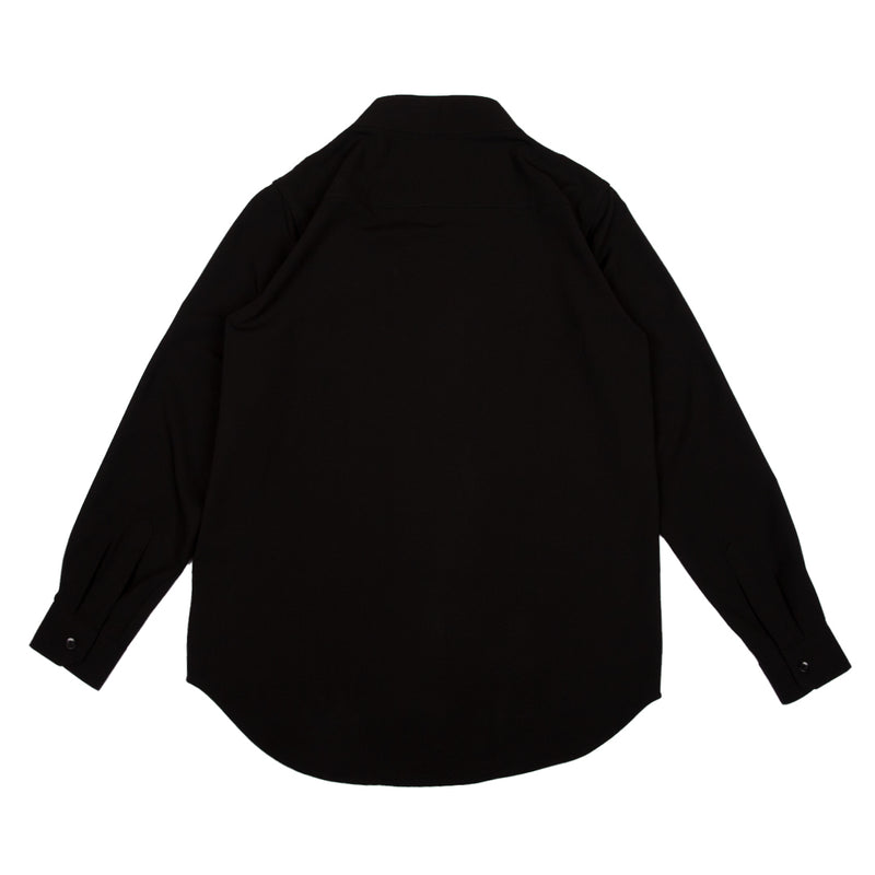 Black Collarless Part 1 Longsleeves Shirt