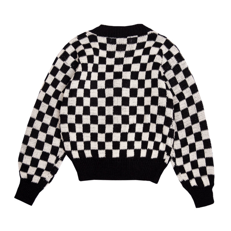 Checkerboard Jacket Black White