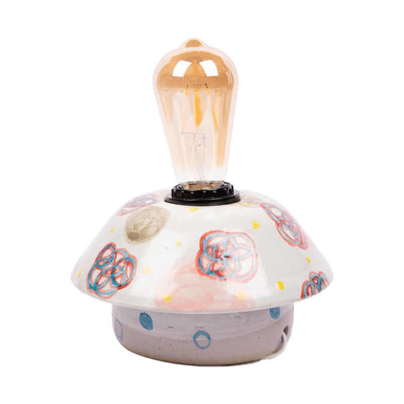 Old Dutch Mushroom Ceramic Lamp 2
