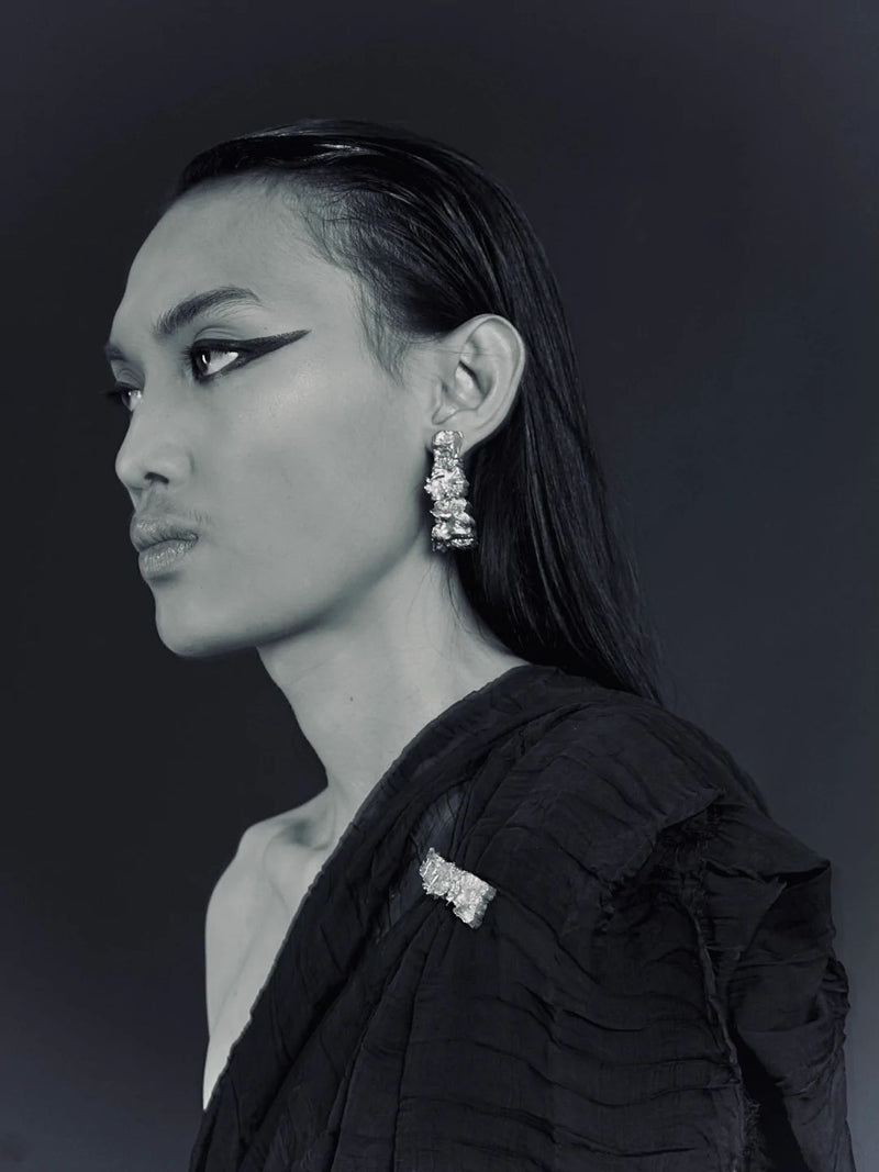 Tepi Earrings Silver