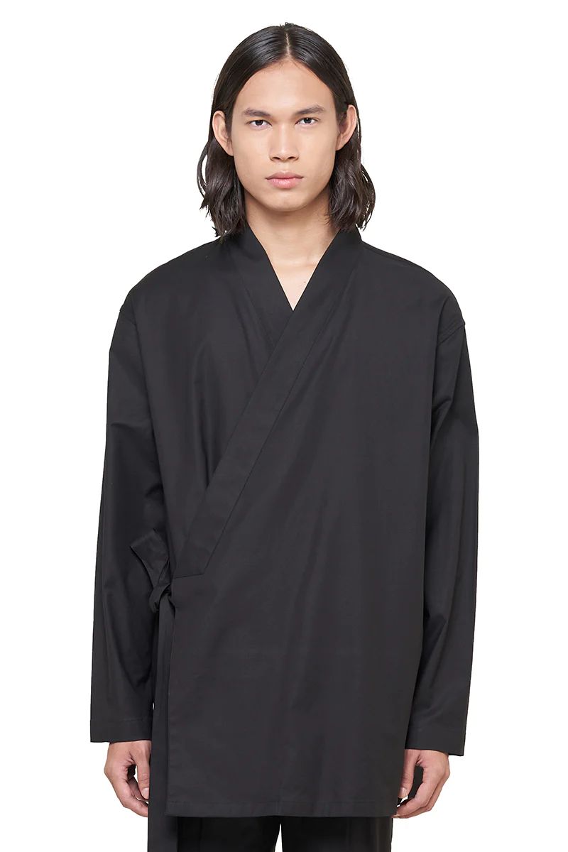 Black Oversized Kimono Outer