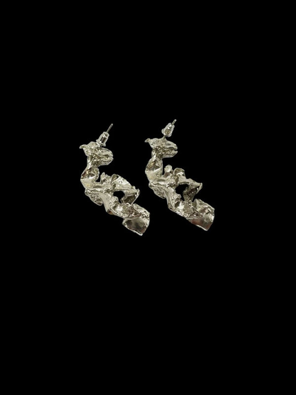 Layu Earrings Silver